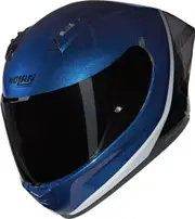 Nolan N60-6 Sport Verniciatura Speciale Helmet, black-blue-silver, Size M for Men Black Blue Silver
