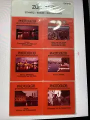 Rare 35mm, Suisse, Switzerland, 6 slides, ZURICH III, Photoglob, NEW SEALED