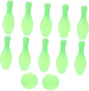 KOMBIUDA 1Set Glowing Bowling Set for Indoor Bowling Game with Pins Balls Safe Plastic Bowling Accessories for Activities Motor Skills Fun Family Sports