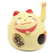 Small Gold Beckoning Fortune Happy Cat Maneki Neko Toy Home Decor Business Gift