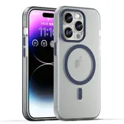 For iPhone 16 Pro Max Case, Compatible with MagSafe Frosted Cover, Dark Blue