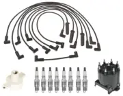 ACDelco Ignition Kit Distributor Rotor Cap Wire Spark Plugs .045" for Chevy V8