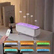 1 Pc Dynamic Jellyfish Essential Oil Aromatherapy Diffuser Humidifier Sound Pickup Function Humidifier Colorful Light Remote Control Dimming Timer Function DC2