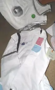 POTTERY BARN KIDS Astronaut costume & helmet size 3T, new, NASA, OUTER SPACE