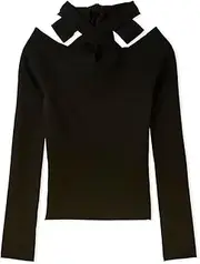 [SNIDEL] SWNT251077 Women's Front Cross Knit Pullover