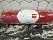 Old East Main Co Red Sparkly Decorative Mesh Ribbon 9.84" x 25 ft D