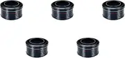 Set of 5, 3.6 inch (3.6 cm) Rice Cutter, Red Wire Drawing Inside Black