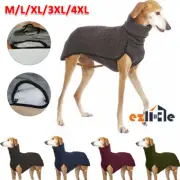 Dog Clothes Coat Jacket Pet High Collar Warm Jumper Sweater Winter Whippet New