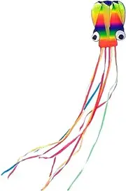 Hogvinnatil Giant Easy Flyer Kites, Software Octopus Kites - Giant Soft Squid - with Long Tails, Portable Folding Beach Family Games for Children, Girls