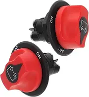 2pcs Battery Power Switch On-Off Mini -Road Vehicle Accessories and Part Disconnect Isolator Kill Motorcycles Race Kill Boat Replacement Part Abs