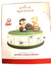 Hallmark Keepsake Magic Ornament Peanuts Optimist Charlie Brown 2013