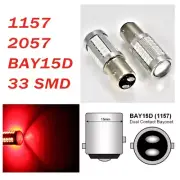 Red Front Turn Signal 1157 2357 3496 7528 BAY15D 33 SMD LED Bulb A1 Fits Acura L (for: Nissan)