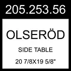 IKEA OLSERÖD Side Table 205.253.56