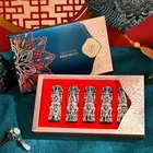 Luxury Gift Set 5PCS Velvet Lipstick Set Long Lasting Matte Red