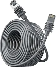 Starlink Gen 3 Cable 2000Mbps, Starlink Ethernet Cable, IP67 Waterproof Starlink Extension Cable, Replacement Cable for Starlink Gen3, V3, Mini, Gray （100FT）