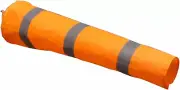 Crocsee Airport Windsock Outdoor Hanging Heavy Duty Orange Rip-Stop Wind