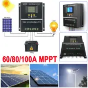 100A 80A 60A MPPT Solar Charge Controller 12V/24V Auto Controller Battery Charge