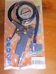 Tire Inflator & Pressure Gauge, 0 - 2, NEW in Pkg