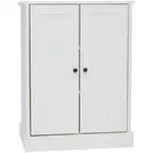 Tivoli 2-Door Multi Purpose Cupboard Storage Cabinet Lowboy - White