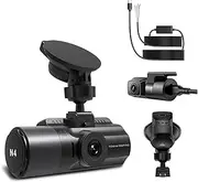 N4 3 Channel 4K Dash Cam for Cars, Three Way Triple Car Camera, IR Night Vision, 24h Parking Mode, Support 256GB Max(N4-GPS-HWK,128G)