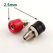 10pcs Amplifier Terminal Binding Post 2.5mm Banana Female Panel Mount Connector