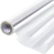 Perkhomy Clear Cellophane Wrap Roll 17.5" X 125' 3Mil Thick Cellophane for Gift