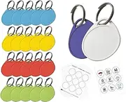 Lucky Line Round Label-It Plastic Tags, 25 Pack (25029)