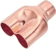 uxcell 1" x 1" x 1" ID Tee Y Type Copper Fitting, 1 Pcs Welding Joint Split Union Intersection for HVAC, Air Conditioning Refrigeration System