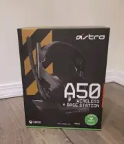 Astro A50 Ear-Pad Headset, Wireless +Base Station, New.