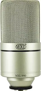 MXL Mics, 1 Instrument Condenser Microphone, XLR Connector, Champagne (MXL-990)