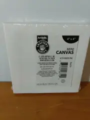 ArtSkills Crafters 4x4” Mini Stretched White Blank Canvas