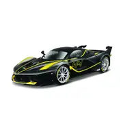 Bburago Licensed 1:18 Scale Ferrari FXX K Diecast Model Car Black With Yellow Stripes
