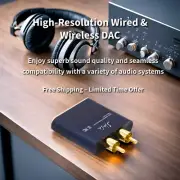 Slash6 Bluetooth 5.1 DAC Amp - Optical In/Out, aptX Adaptive/HD/LDAC