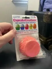 Cupcake Creations Coral No Muffin Pan Required 32 Baking Cups New!