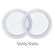 Speaker Grill Cover (w Screws), [for DIY] - 5"/White/2Pcs