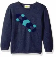Crazy 8 Boys' Skateboard Pullover Sweater, Handsome Navy, 6-12 mo