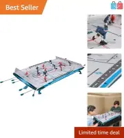Family-Friendly 32" Rod Hockey Game - Arcade Style with Mini Pucks & Scoreboard