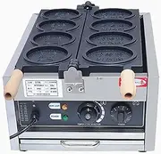 Commercial Coin Waffle Maker, Pancake Maker with Non-Stick Coating and Temperature Knob Control, with Time Timing Control for Bakeries, Restaurants, Kiosks, Canteens,Snack Bar