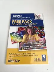12 Packs: Brother 4 x 6 Inch Glossy Photo Paper 5 Sheets Fade Resistant BP61GLP