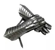 Medieval Gauntlet Steel Gloves Pairs ~ Functional Gauntlets Armor GlovesSilver
