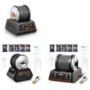 VEVOR Rock Tumbler Machine 4/2.5lbs Rock Polishing Kit 9 Speed 9-Day Timer Steel