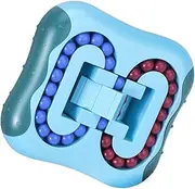 CIMAXIC 1 Set Fingertip Intelligence Rotating Bean Cube Fingertip Bean Cube Rotating Bean Fingertip Educational Plastic Blue