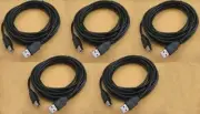 5 x 15FT PREMIUM USB 2.0 A-B Cable Printer Epson HP Canon Lexmark Brother Dell