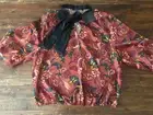 Marc New York Women’s Floral Front Tie Loose Fit Pullover Blouse Med NWT $49