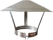 [VSKXFDDB] Chimney Cowl, Stainless Steel Rain Cover Protector Cap Ending Roof Cowl for Ducting Ventilation Cap Rain Hat Hood, Ventilated, Breathable,110MM