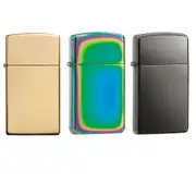 Zippo Slim Flat Lighter - Polished Brass