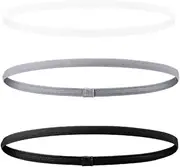 Fabselection 9 Pieces Thin Sports Elastic Headbands Skinny Athletic Exercise Hair Bands No Crease Soft Hair Bands Headbands Sweatband for Men Women Sports, Running, Yoga, Tennis
