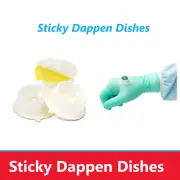 500Pcs Dental Sticky Dappen Dish for Amalgams Acrylics Cements Composite White