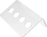 OFFIGAM Wall Mounted Scissor Holder Rack Slot Acrylic Organizer for Barbers Hairdressers Stylists Compact Design for Easy Scissor Storage Barber Tools