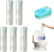 Potty Training Seat Cleaning Bag, 100 Pcs Portable Potty Bags, Liners for Toilet Training Seat, Travel Potty, Toddler Toilet Seat, Universal Disposable Potty Chair Liners with Drawstring